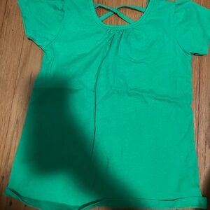 Green Short Sleeve Top